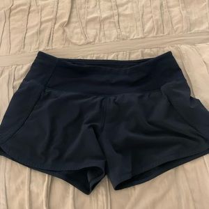 Lululemon size 4 running shorts NAVY
